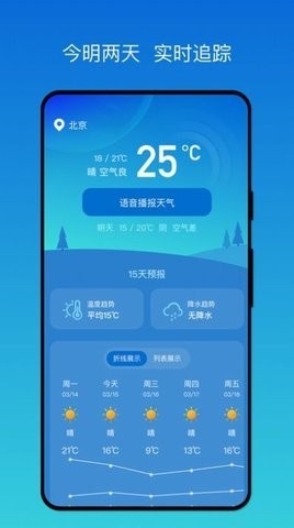 秒测天气预报app