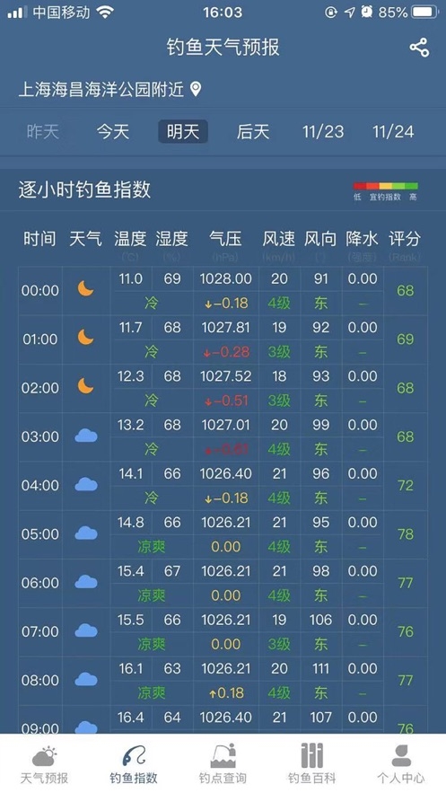 钓鱼天气预报app钓友必备官方最新版下载