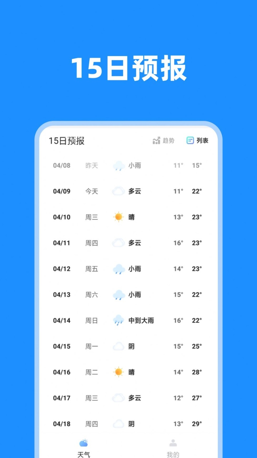 一览天气预报app最新版下载